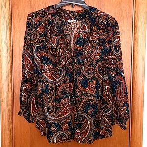 Womens Ruffled Top 1X